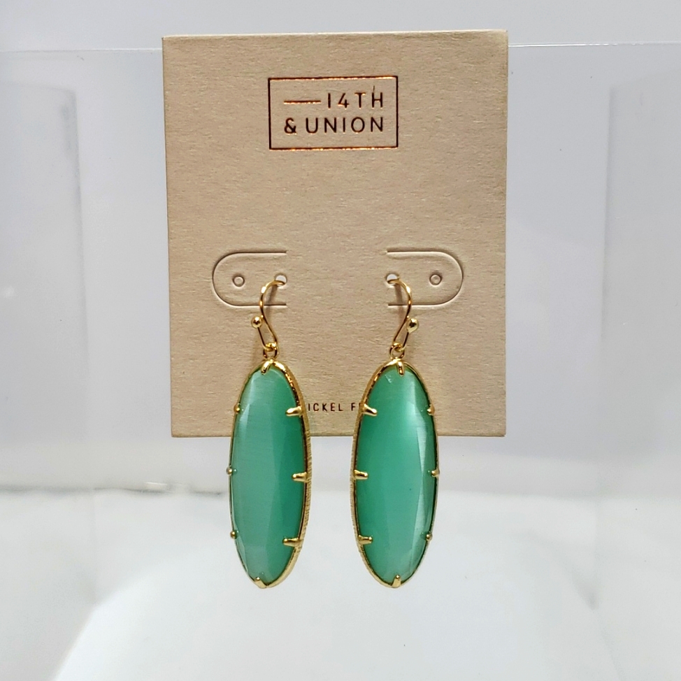 Nordstrom Fishhook Seafoam Color Earring 12$